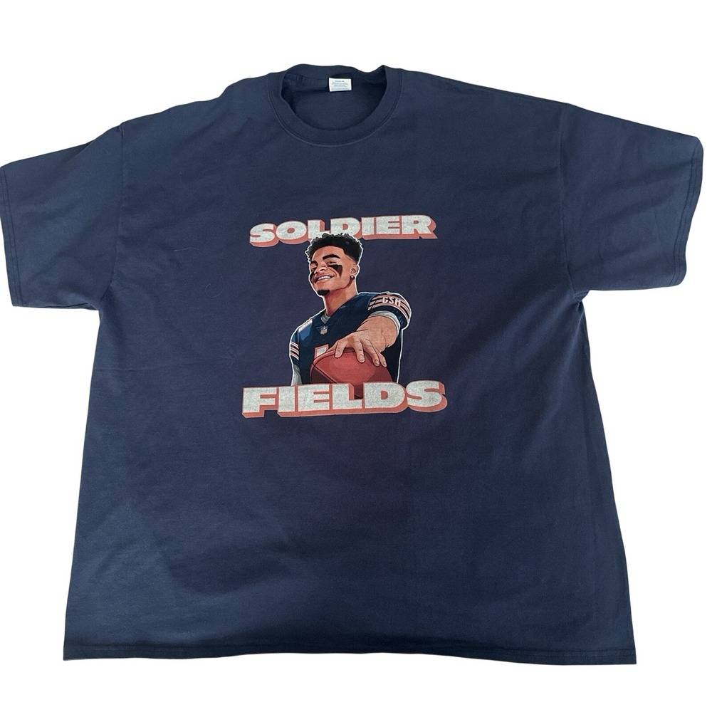 Soldier Fields Chicago Bears‎ Tee Men's 3XL Blue Football Sport Casual Gameday